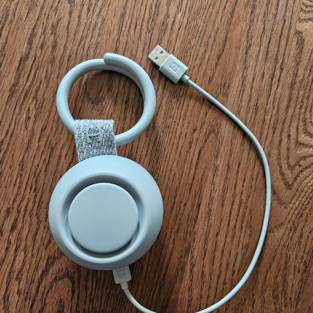Gray Hatch Rest And Go Portable Noise Sound Machine With USB Charging Cable